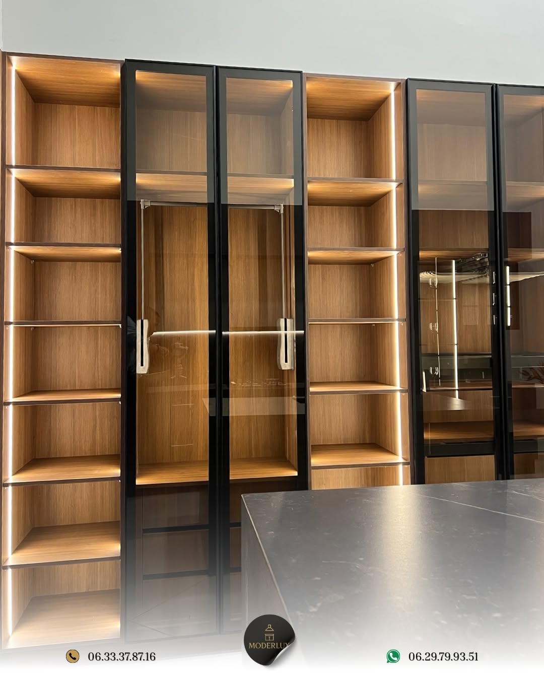 Dressing lumineux réalisée par Moderlux